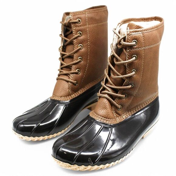 JBU by Jambu Womens Maplewood Waterproof Rain Mid Calf Boot Chocolate Brown - Picture 4 of 9